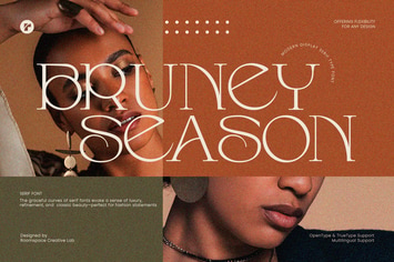 Bruney Season Font - Elegant Display Serif
