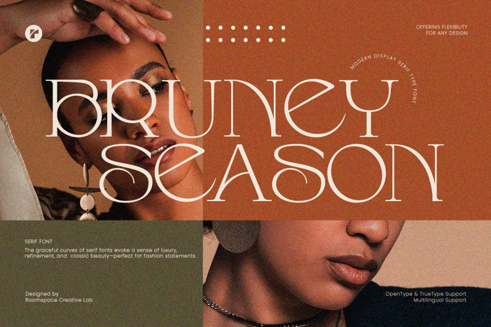 Bruney Season Font - Elegant Display Serif