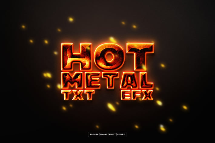 Hot Metal Text & Logo Effect