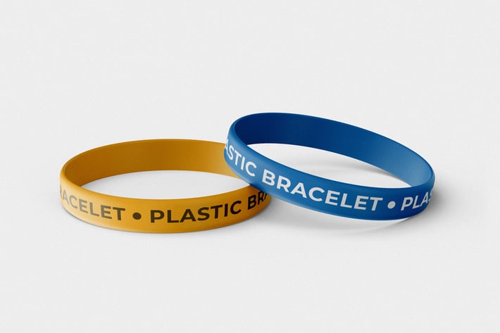 Rubber Bracelet Mock-Up Template