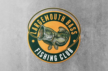 Largemouth Bass Fishing Logo