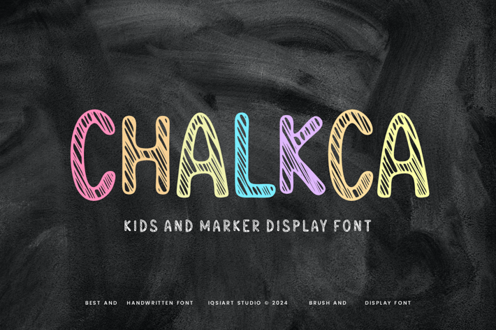 Chalkca - School & Marker Display Font