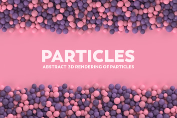 Abstract 3D Rendering Of Particles