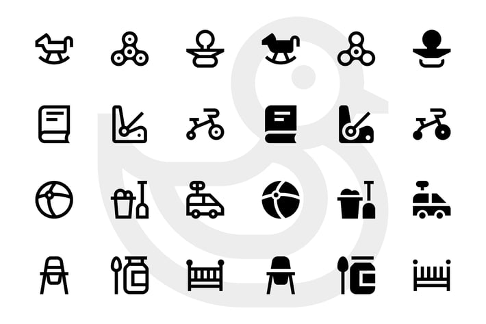 72 Baby Icons 