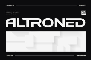 Altroned - Tech Logo Font