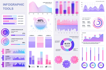 Simple Infographics Template Visualization