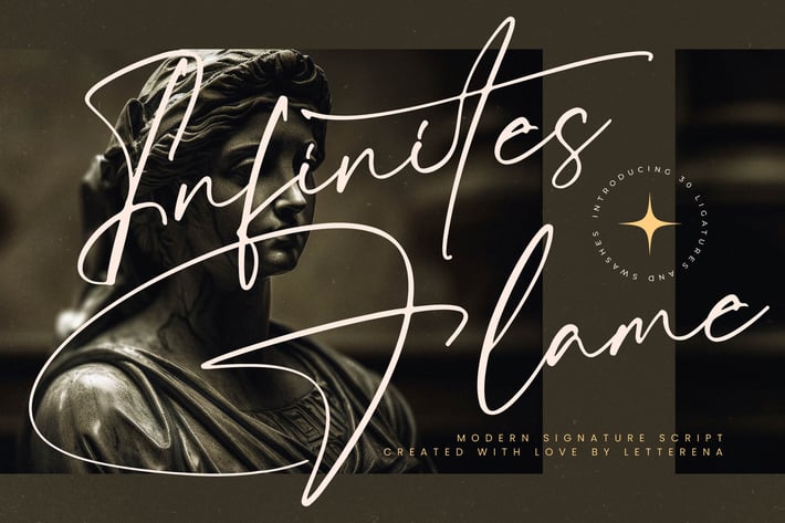 Infinites Flame Modern Signature Script