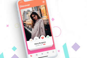 Swipe Card UI mobile for Dating App