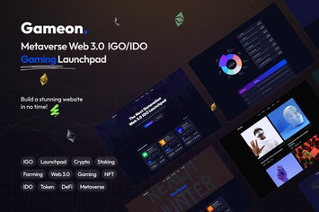 Gameon - Metaverse IGO Launchpad HTML Template