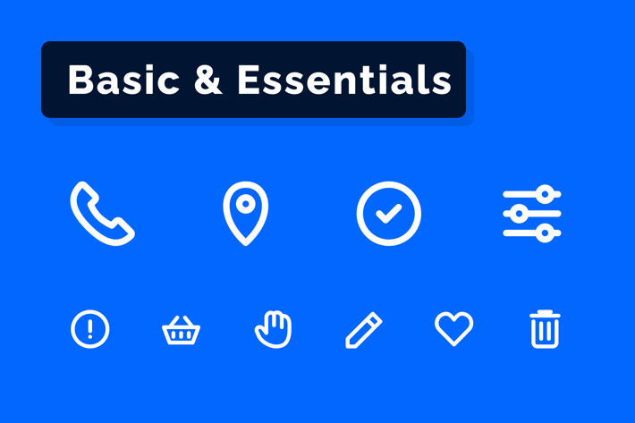 Basic & Essentials Icons Set
