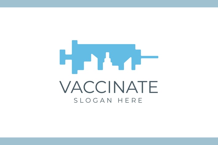 Vaccinate - Health and Medical Care Logo