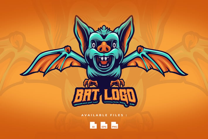 Bat Mascot Logo
