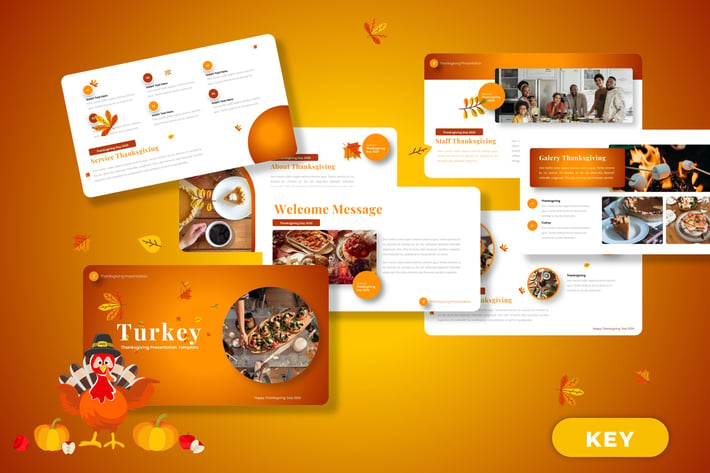 Turkey - Happy Thanksgiving Keynote Template