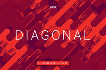 Diagonal |Rounded Lines Backgrounds | Vol. 05