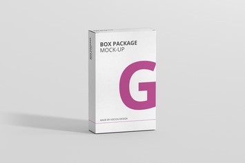 Package Box Mock-Up - Flat Rectangle