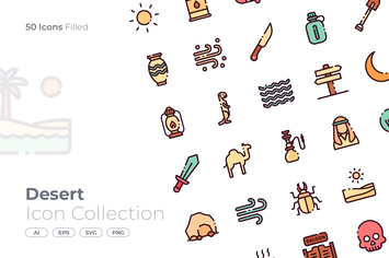 Desert Filled Icon