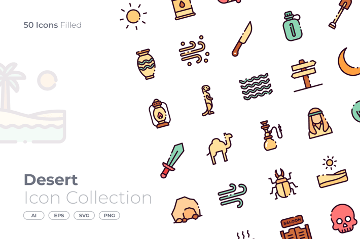 Desert Filled Icon