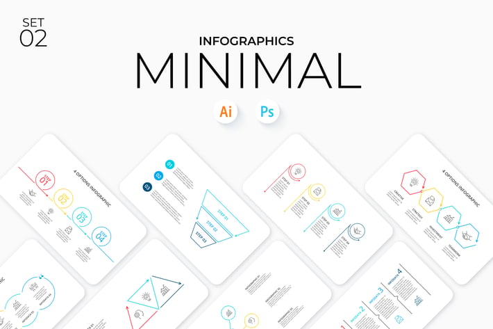 Minimal Infographics Set 02