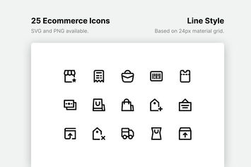 Ecommerce Line Icons