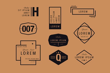 Black Line Badges