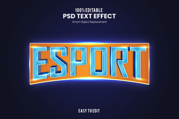 Esport - Sporty PSD Text Effect