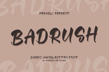 Badrush Quirky Handwritten Font