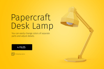 Papercraft Desk Lamp DIY