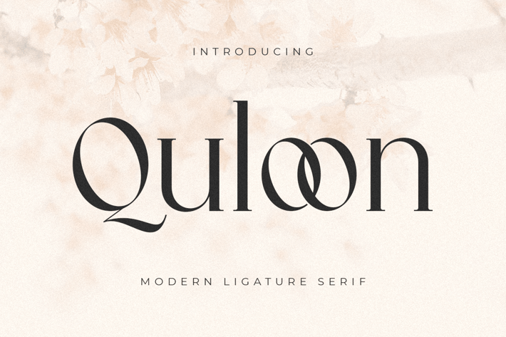 Quloon - Modern Ligature Font