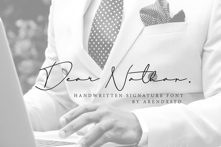 Dear Nathan Signature Font