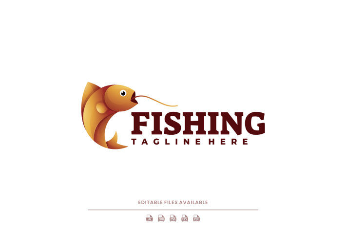 Fish Gradient Colorful Logo