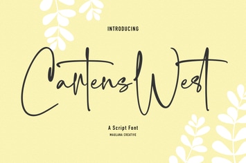 Cartens West Script Font