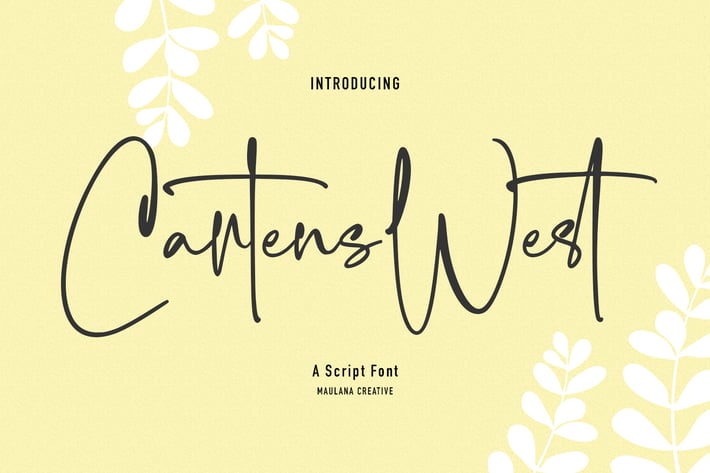 Cartens West Script Font