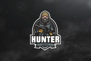 Hunter Gaming Sport and Esports Logo 