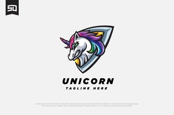 Unicorn Logo Mascot Design