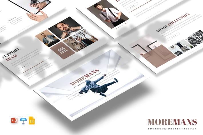 Moremans - Powerpoint / Google Slides / Keynote