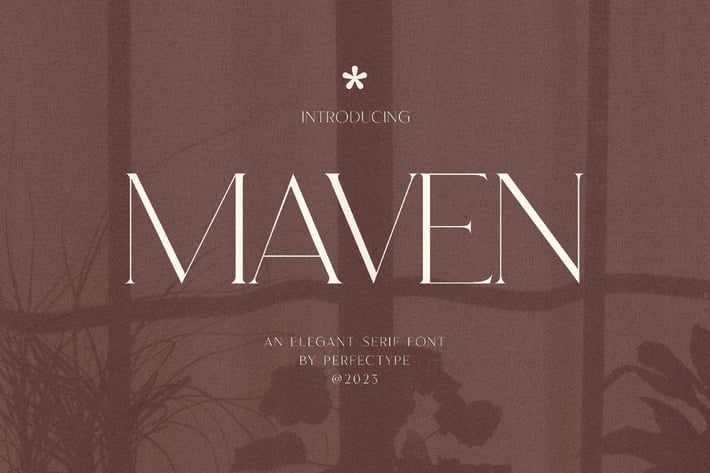 Maven Elegant Serif Font Typeface