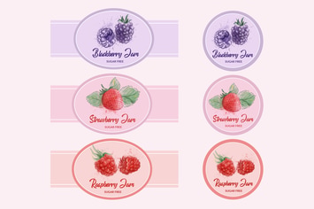 Berry Labels Badges