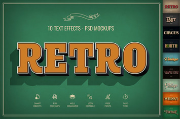 Retro Text Effects