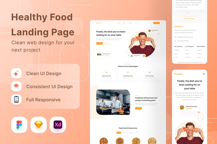 Healthy Food Landing Page