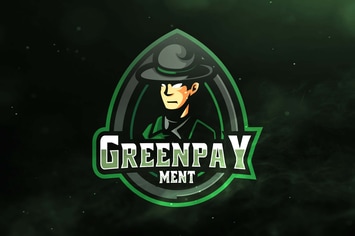 Green Pay Ment Sport and Esports Logos