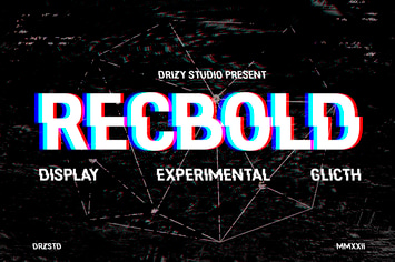 Recbold - Experimental Glitch Font