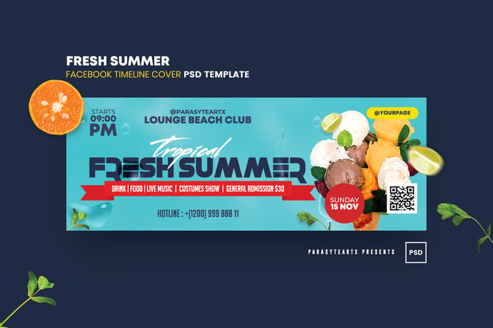 Fresh Summer Facebook Timeline Cover