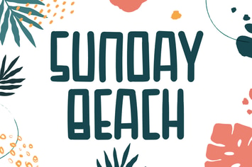 Sunday Beach - Cute Display Font