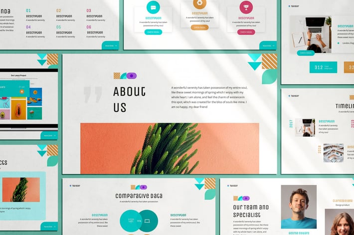 Twister - Geometric Keynote Template