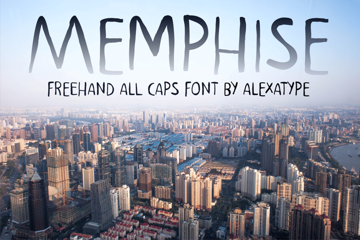 MEMPHISE - Freehand Font