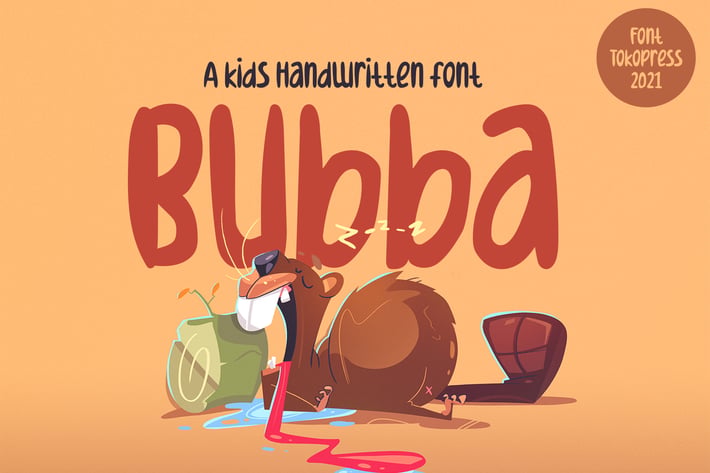 Bubba - Kids font