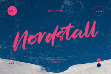 Nordstall SVG Brush Font