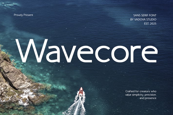 Wavecore Sans Serif Font