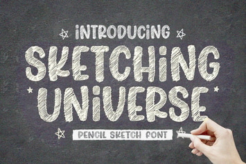 Sketching Universe - Pencil Sketch Font