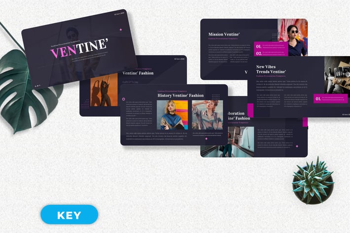 Ventine' - Fashion Keynote Templates